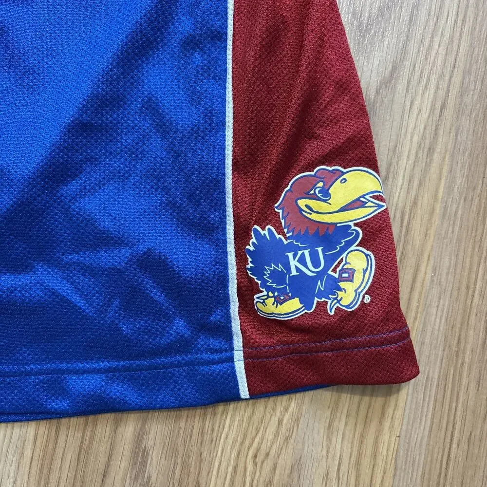 Kansas Jayhawks USA Shorts Mens XL NCAA Basketball Adidas KU Jayhawk
